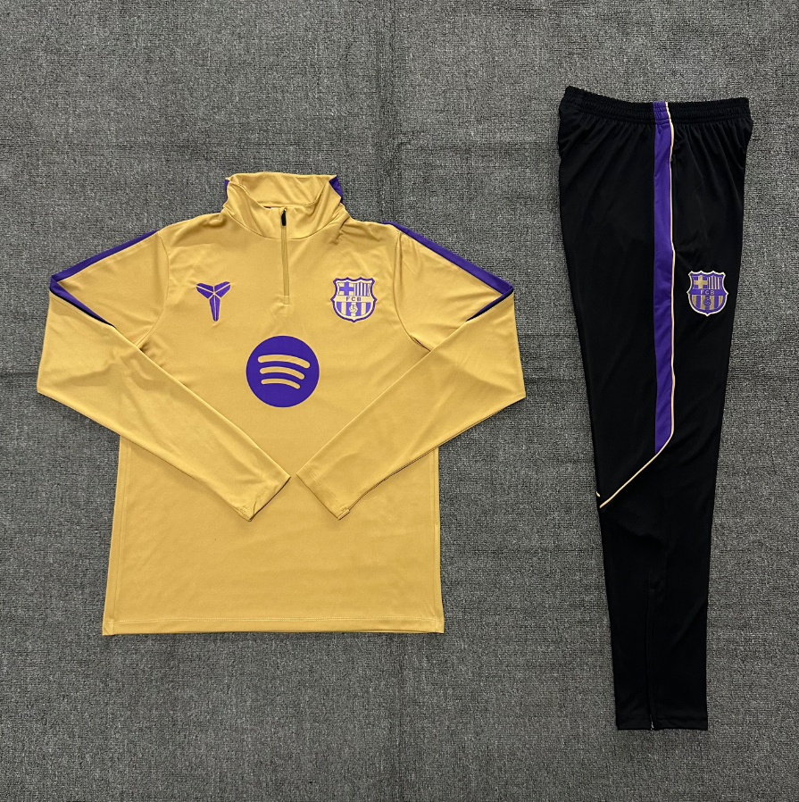 26/27 Barcelona Gold Tracksuits