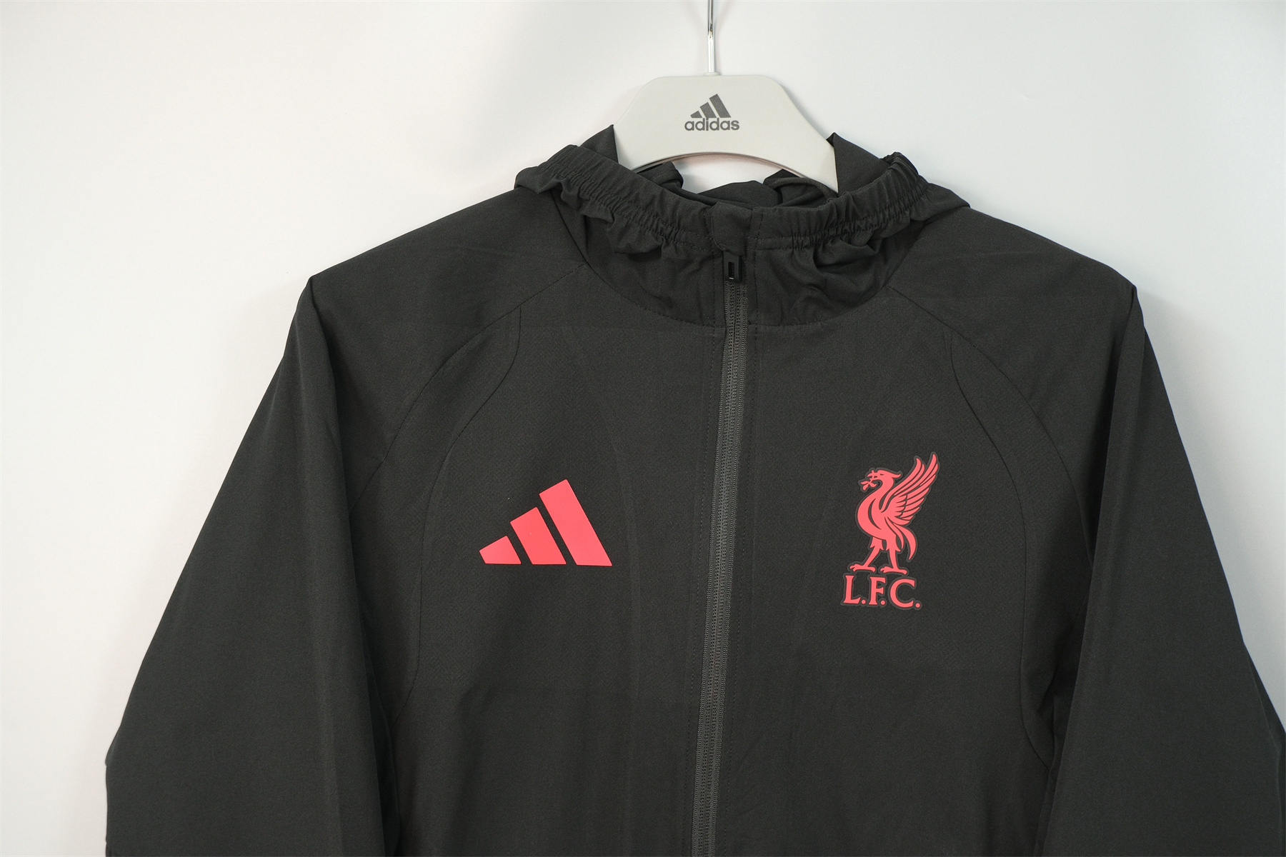 26/27 Liverpool Black Hooded Windbreaker