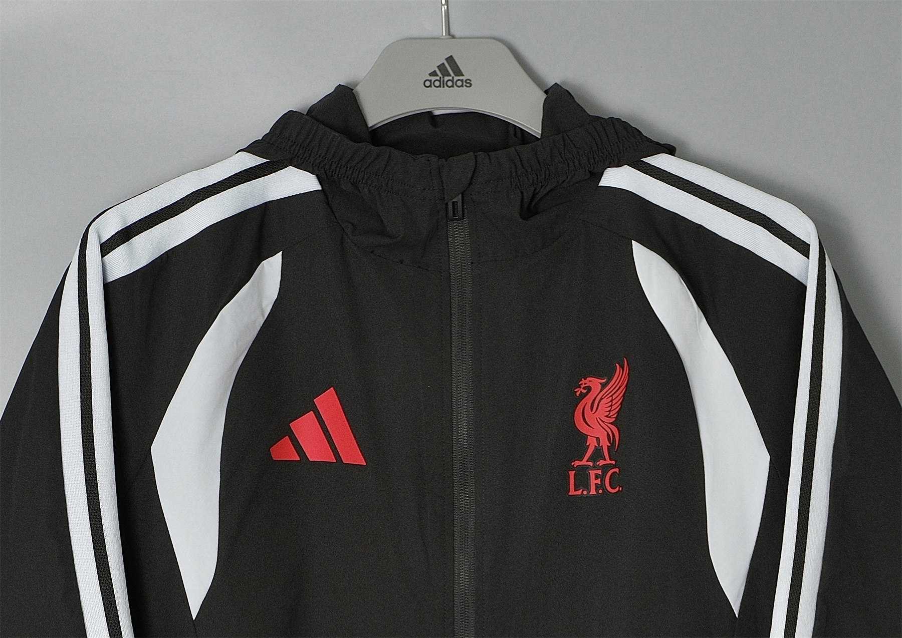 26/27 Liverpool Black Hooded Windbreaker