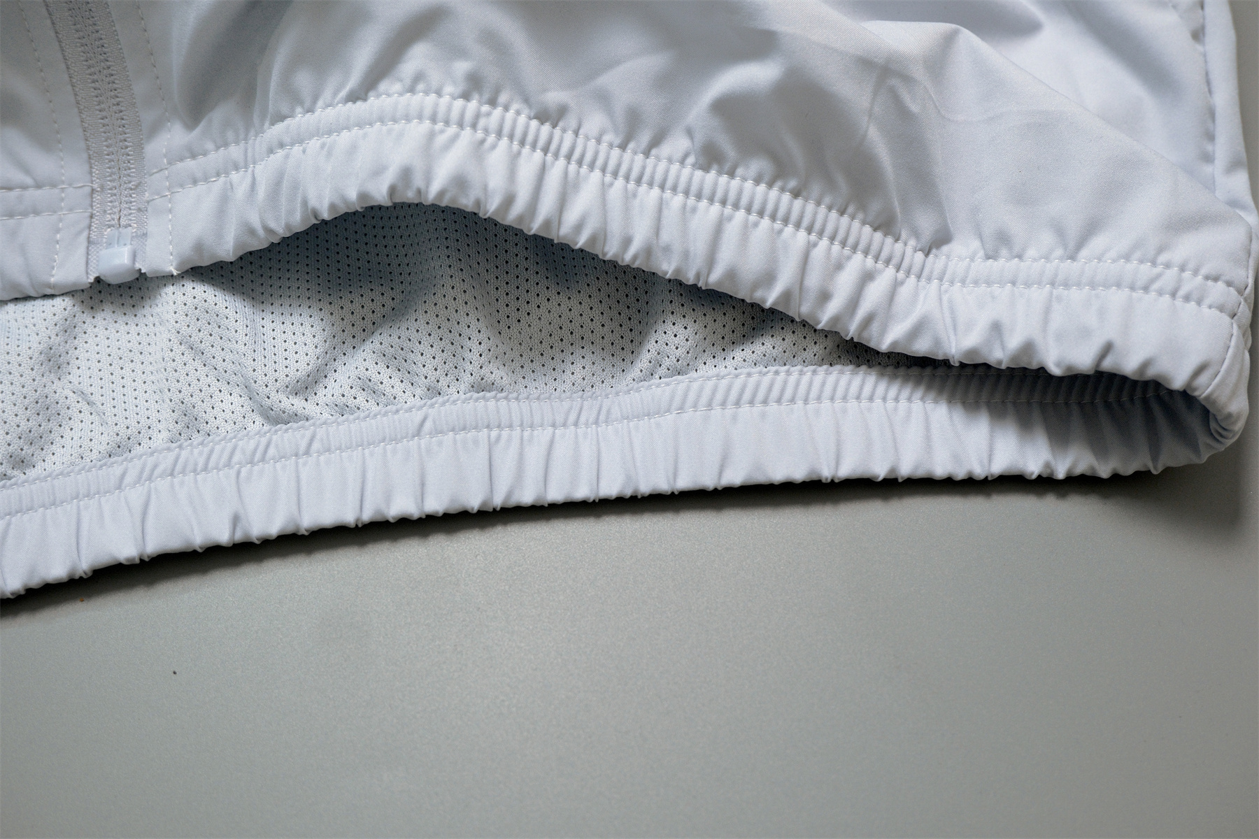 26/27 Real Madrid Light Grey Hooded Windbreaker