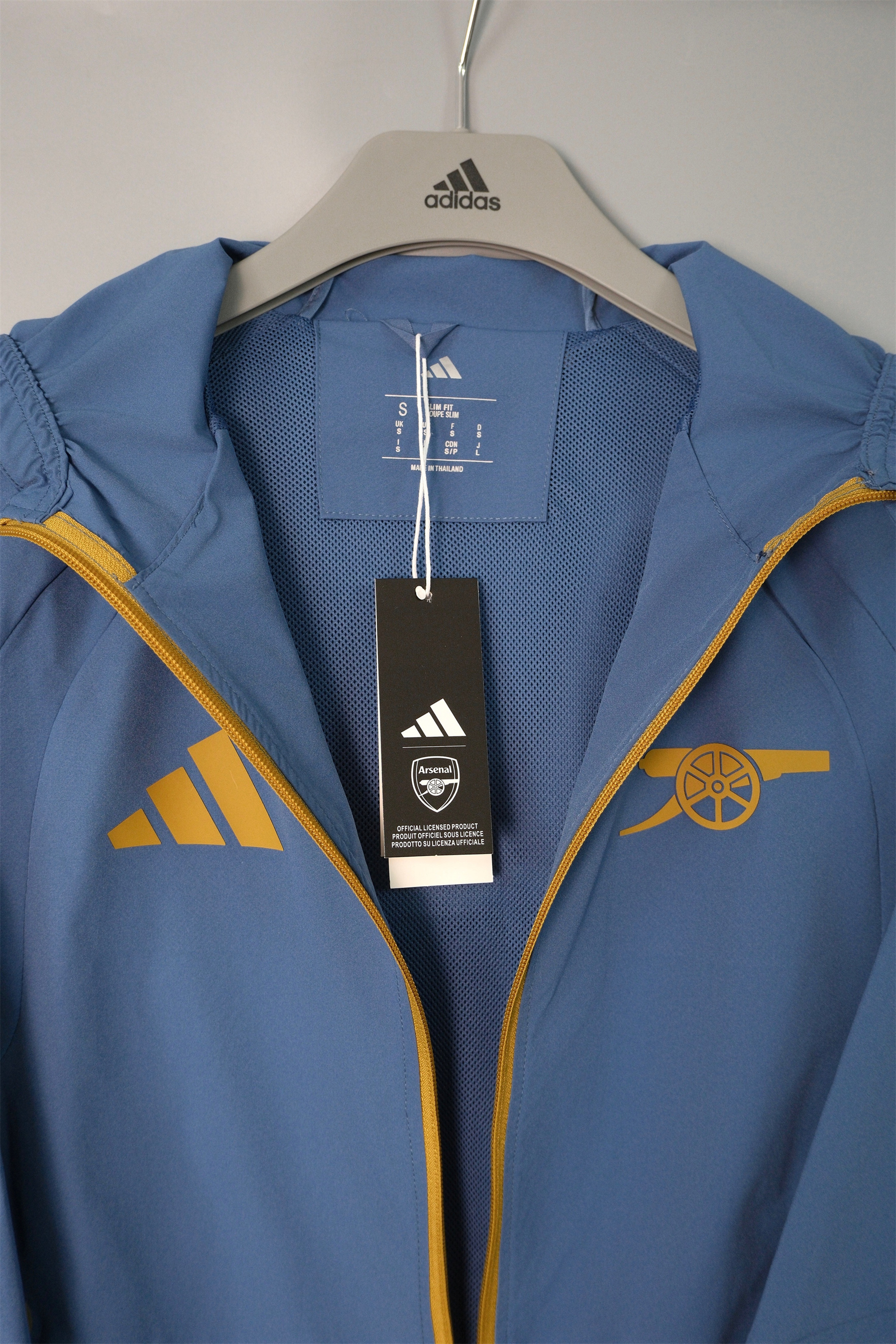 26/27 Arsenal Blue-Grey Hooded Windbreaker