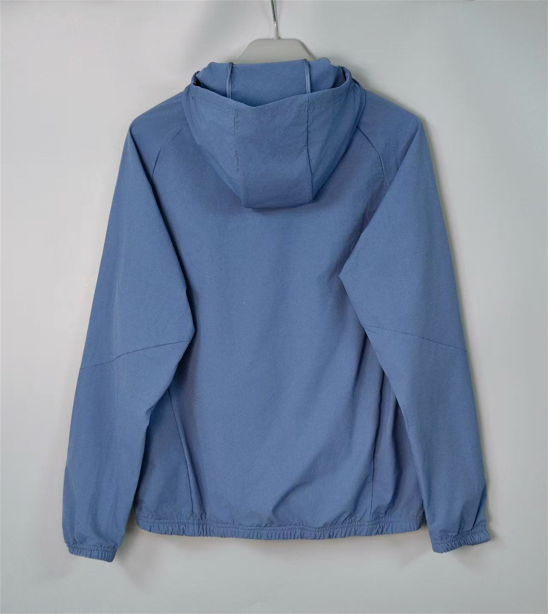 26/27 Adidas Blue-Grey Hooded Windbreaker