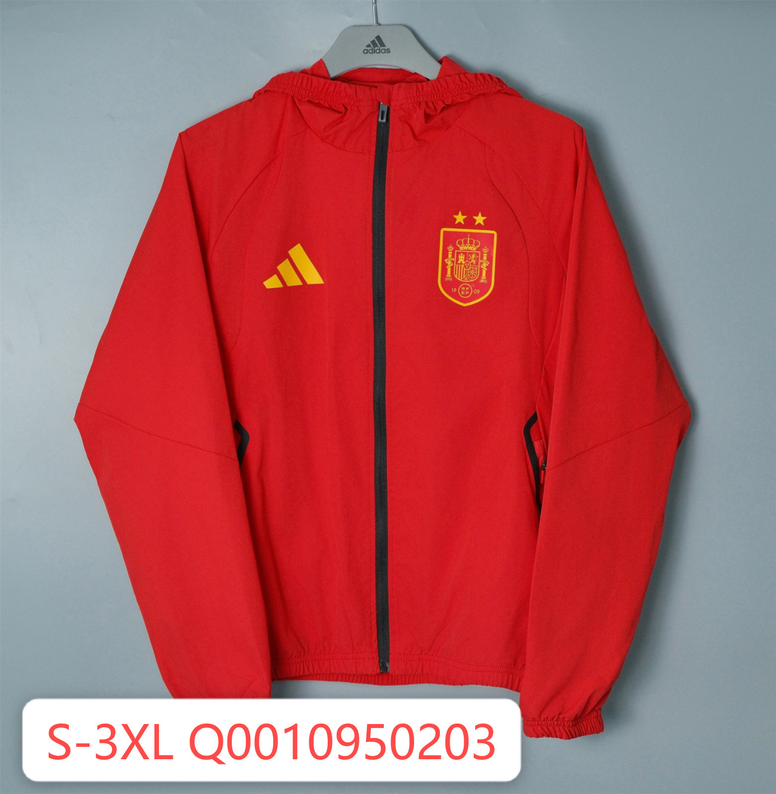 26/27 Spain Red Hooded Windbreaker
