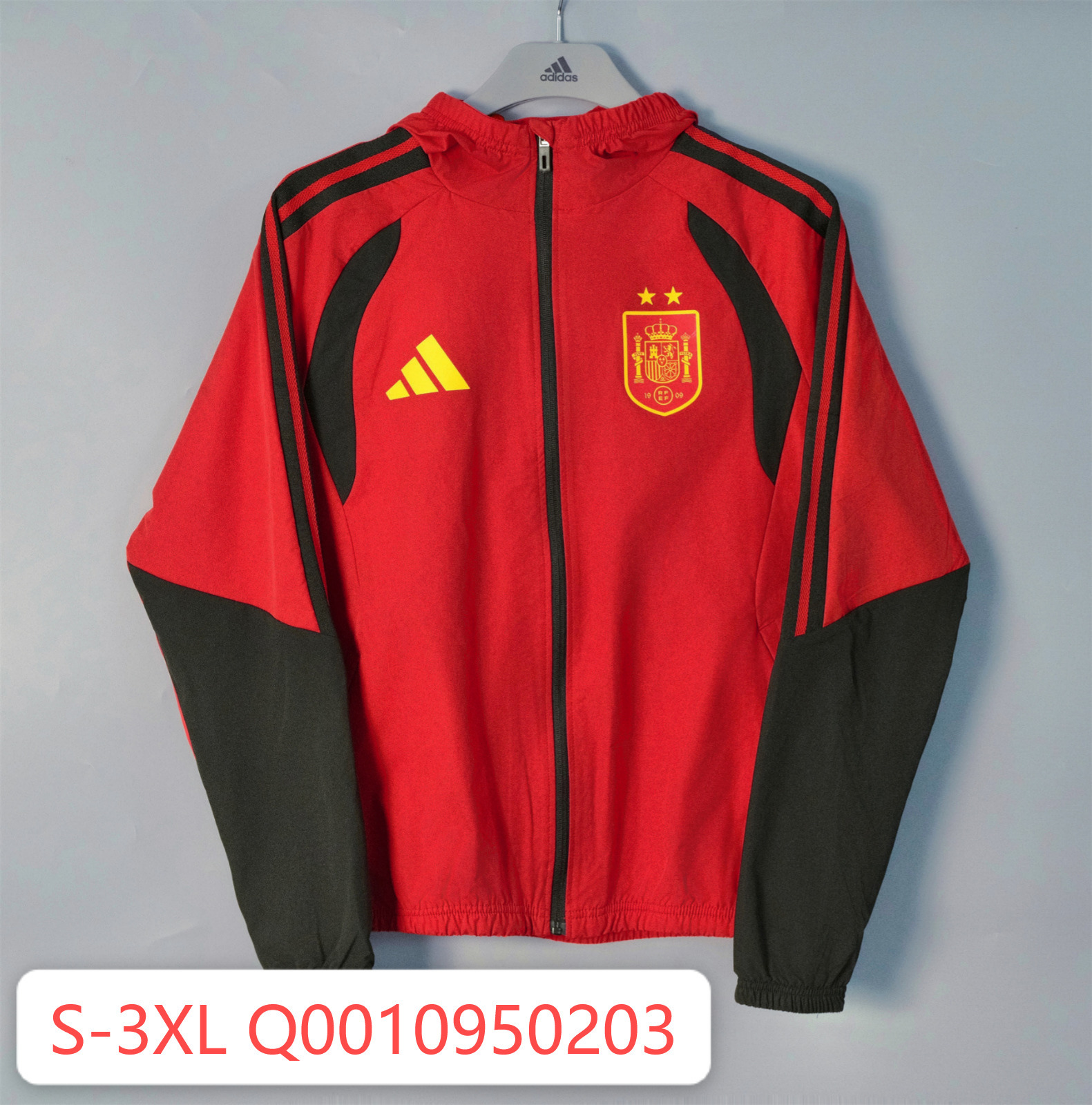 26/27 Spain Red Hooded Windbreaker