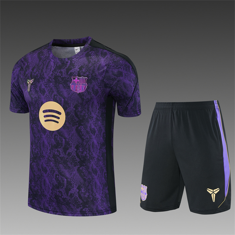 26/27 Barcelona snakeskin short sleeve tracksuits