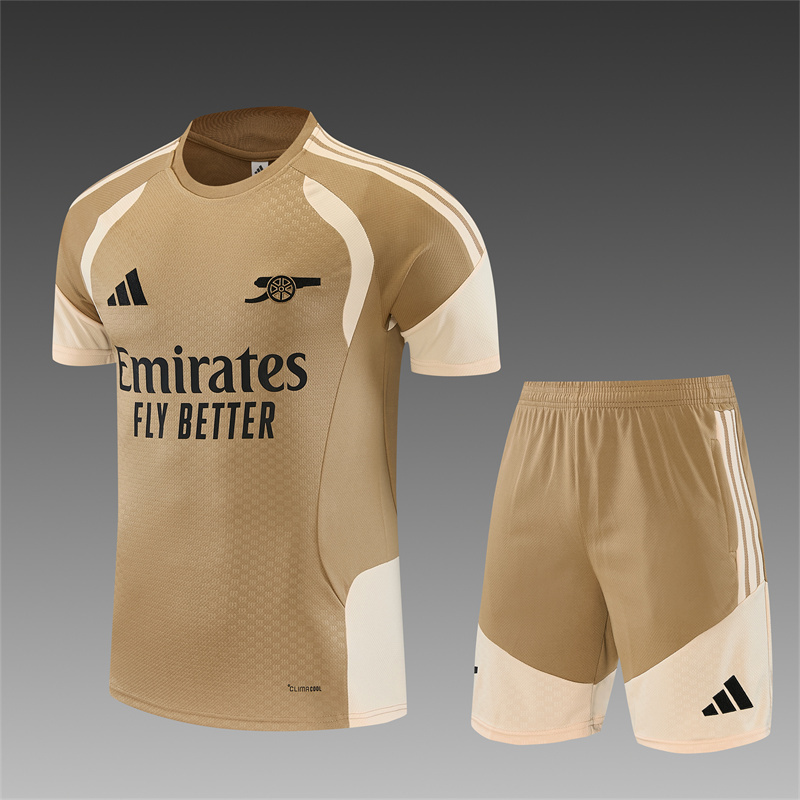 26/27 Arsenal Gold Short-Sleeve Tracksuits