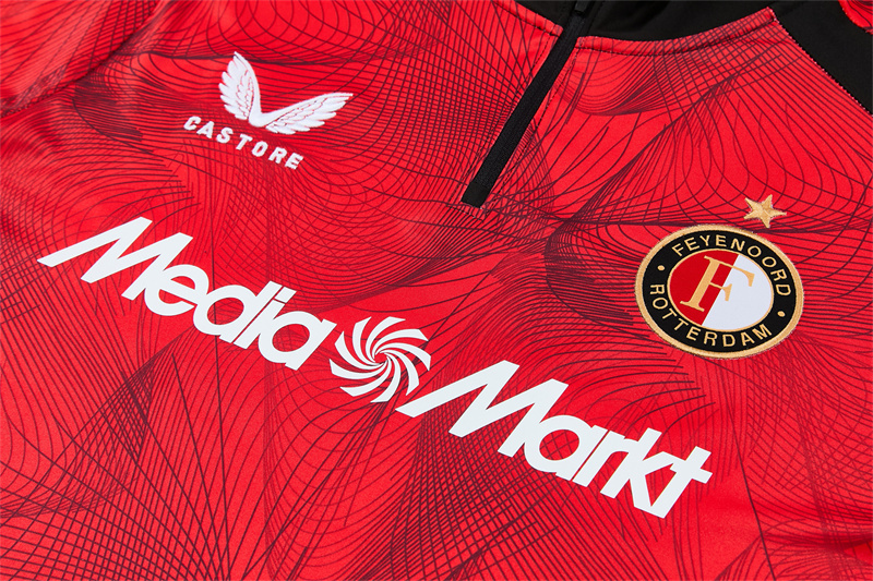 26/27 Feyenoord Black and Red Tracksuits