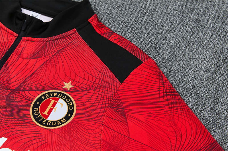 26/27 Feyenoord Black and Red Tracksuits
