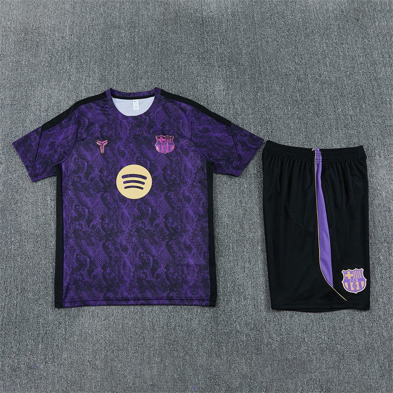 26/27 Barcelona snakeskin short sleeve tracksuits