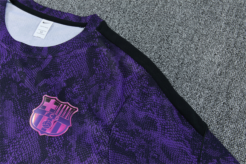 26/27 Barcelona snakeskin short sleeve tracksuits