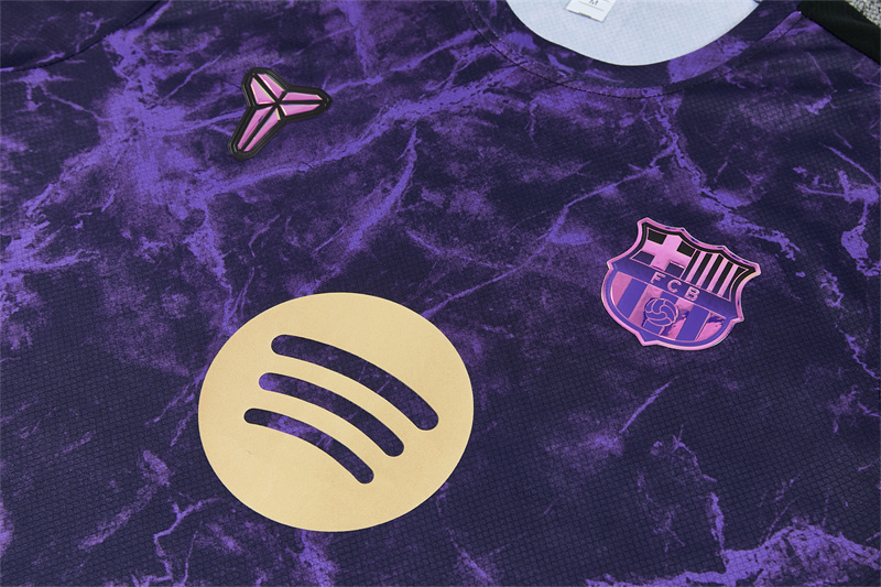 26/27 Barcelona Purple Camouflage Short Sleeve Tracksuits