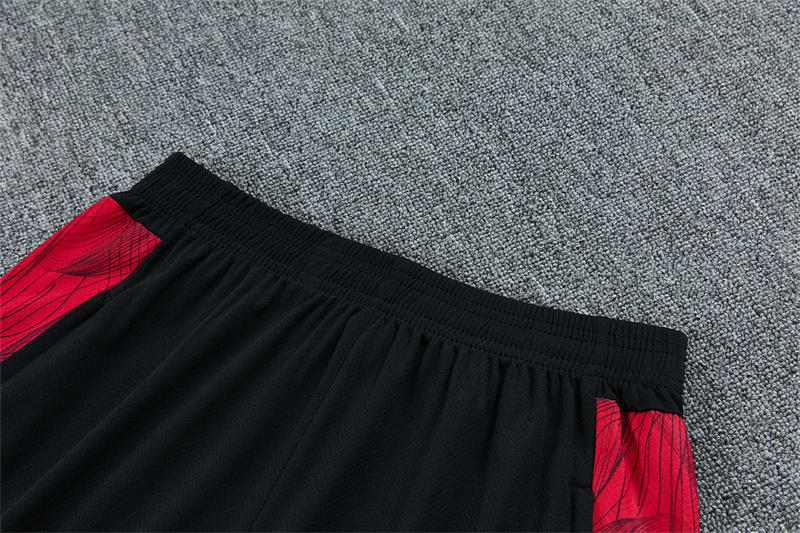 26/27 Feyenoord Black and Red Short Sleeve Tracksuits