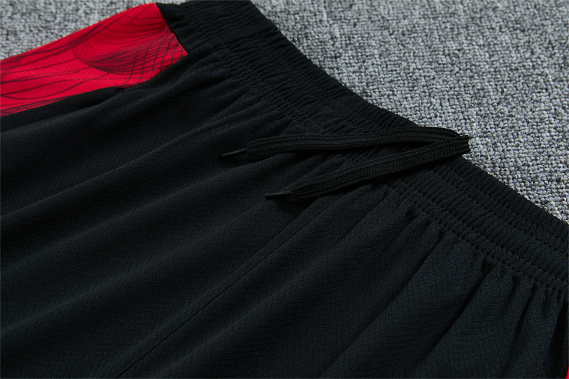 26/27 Feyenoord Black and Red Short Sleeve Tracksuits