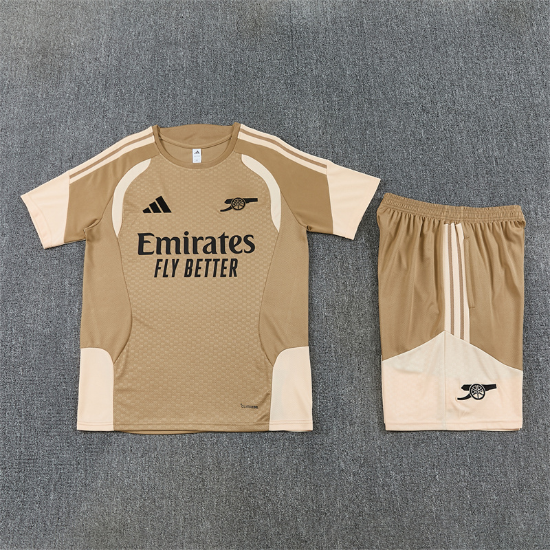 26/27 Arsenal Gold Short-Sleeve Tracksuits