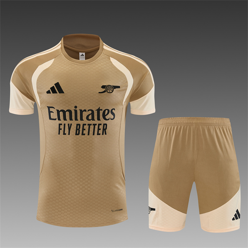26/27 Arsenal Gold Short-Sleeve Tracksuits