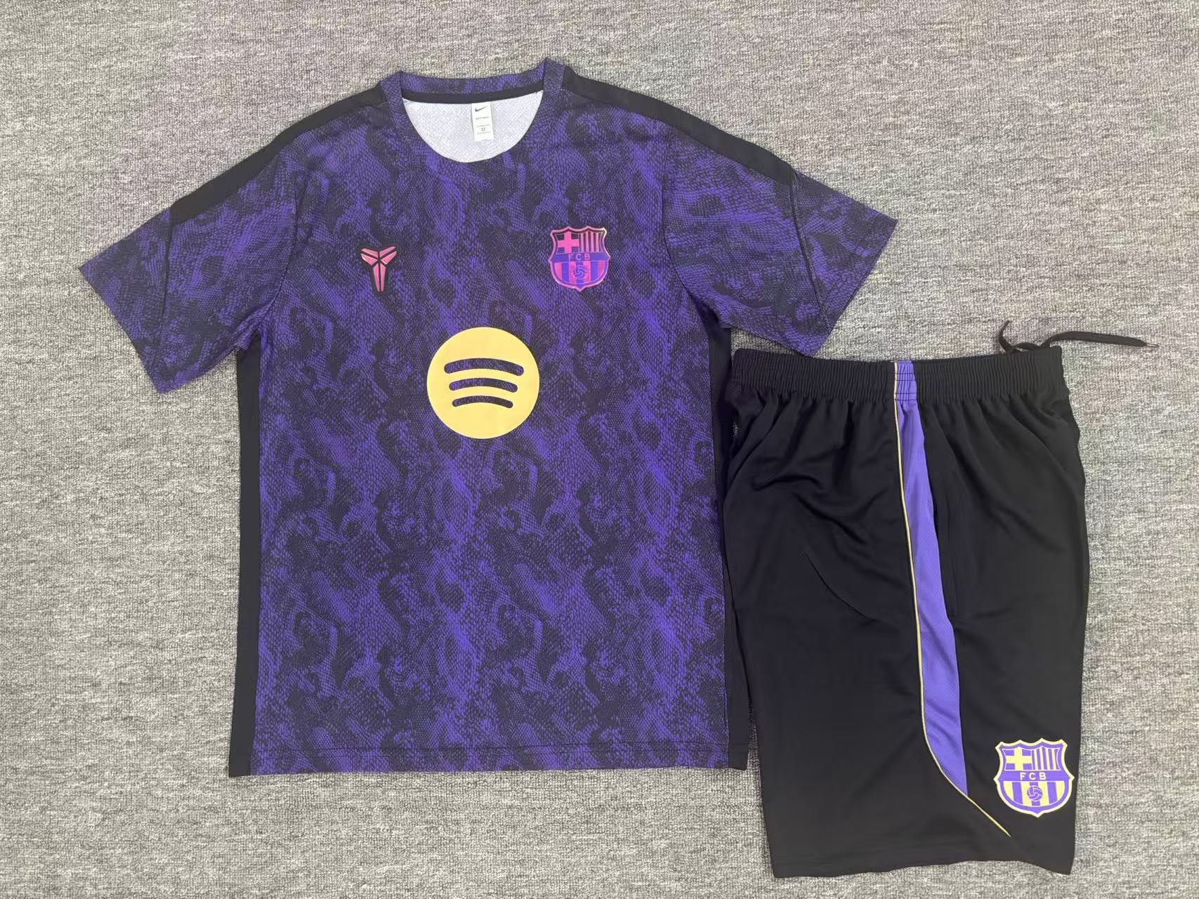 26/27 Barcelona snakeskin short sleeve tracksuits