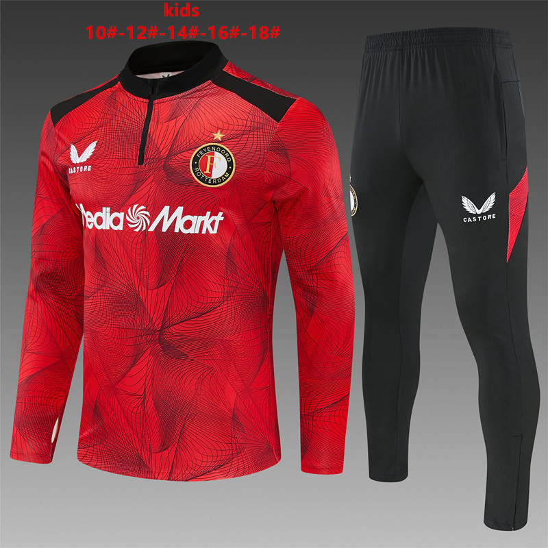 26/27 Feyenoord Black and Red Tracksuits