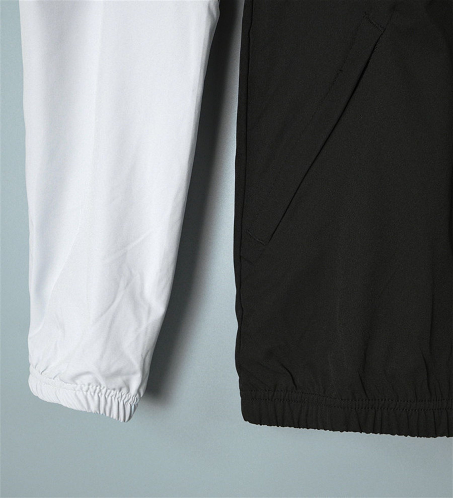 26/27 Adidas Black and Light Grey Hooded Windbreaker
