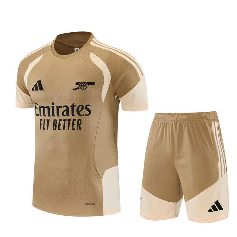 26/27 Arsenal Gold Short-Sleeve Tracksuits