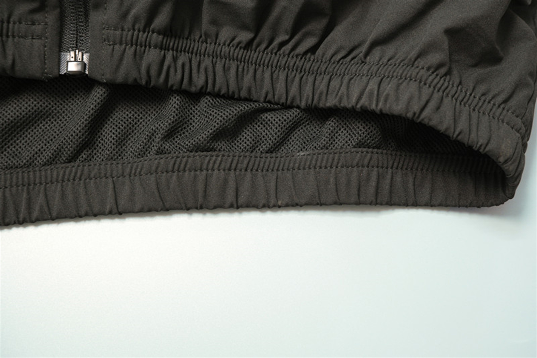 26/27 Adidas Black and Light Grey Hooded Windbreaker