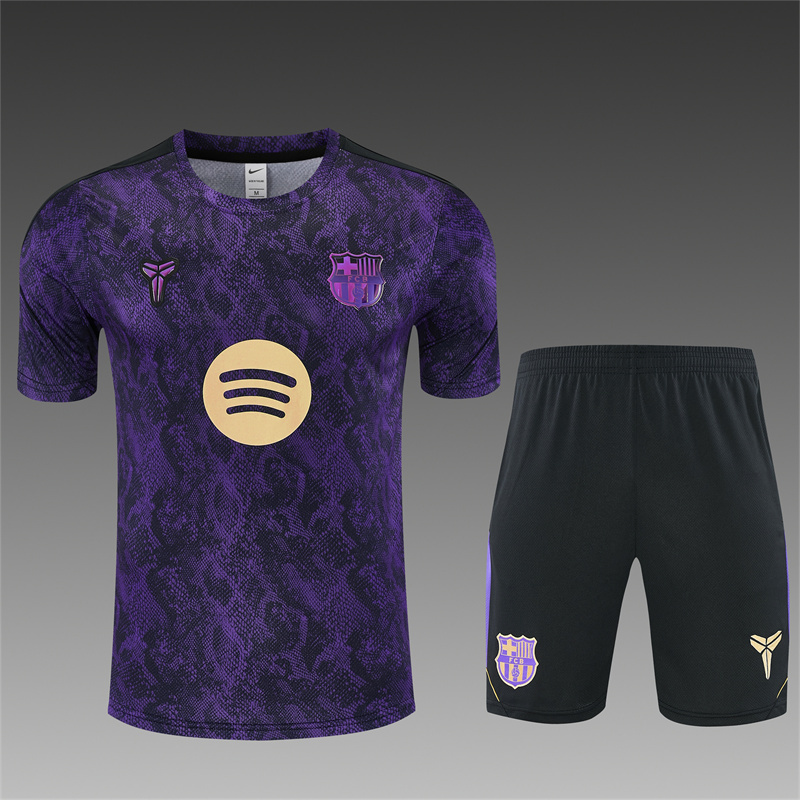 26/27 Barcelona snakeskin short sleeve tracksuits