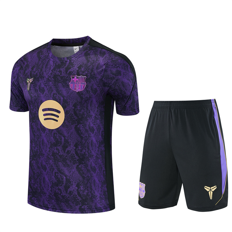 26/27 Barcelona snakeskin short sleeve tracksuits