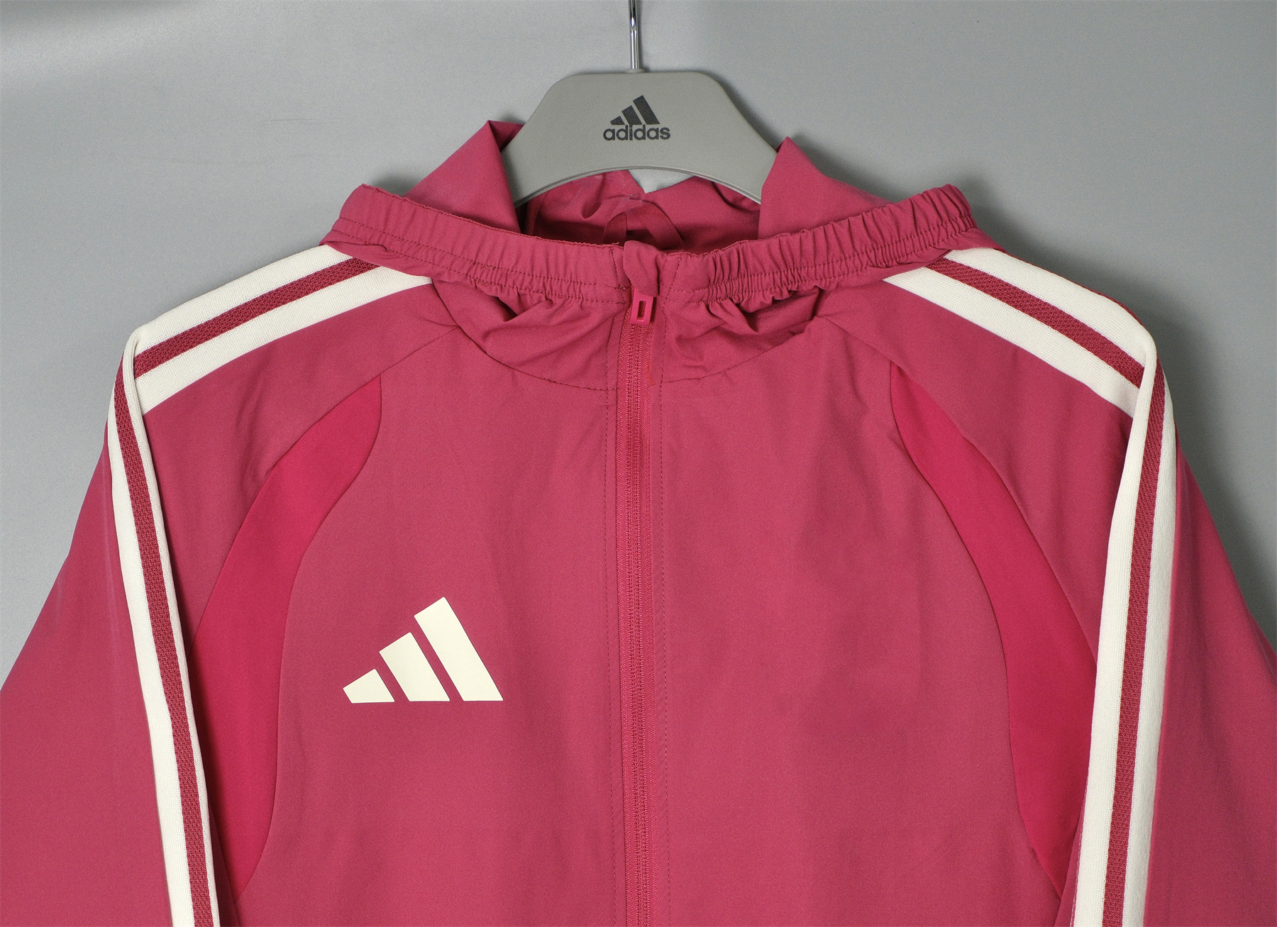 26/27 Adidas Fuchsia Hooded Windbreaker