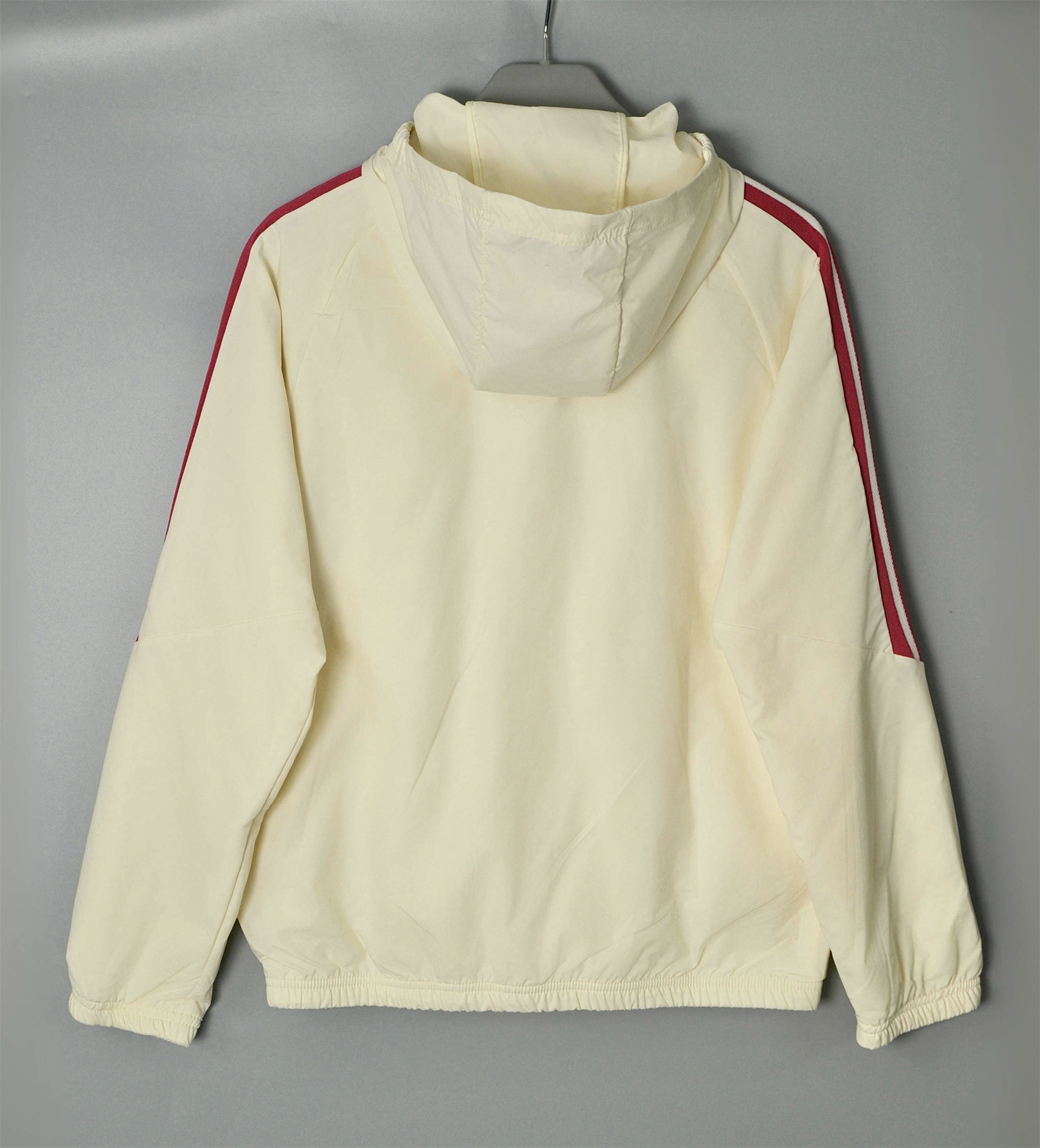 26/27 Adidas Beige Hooded Windbreaker