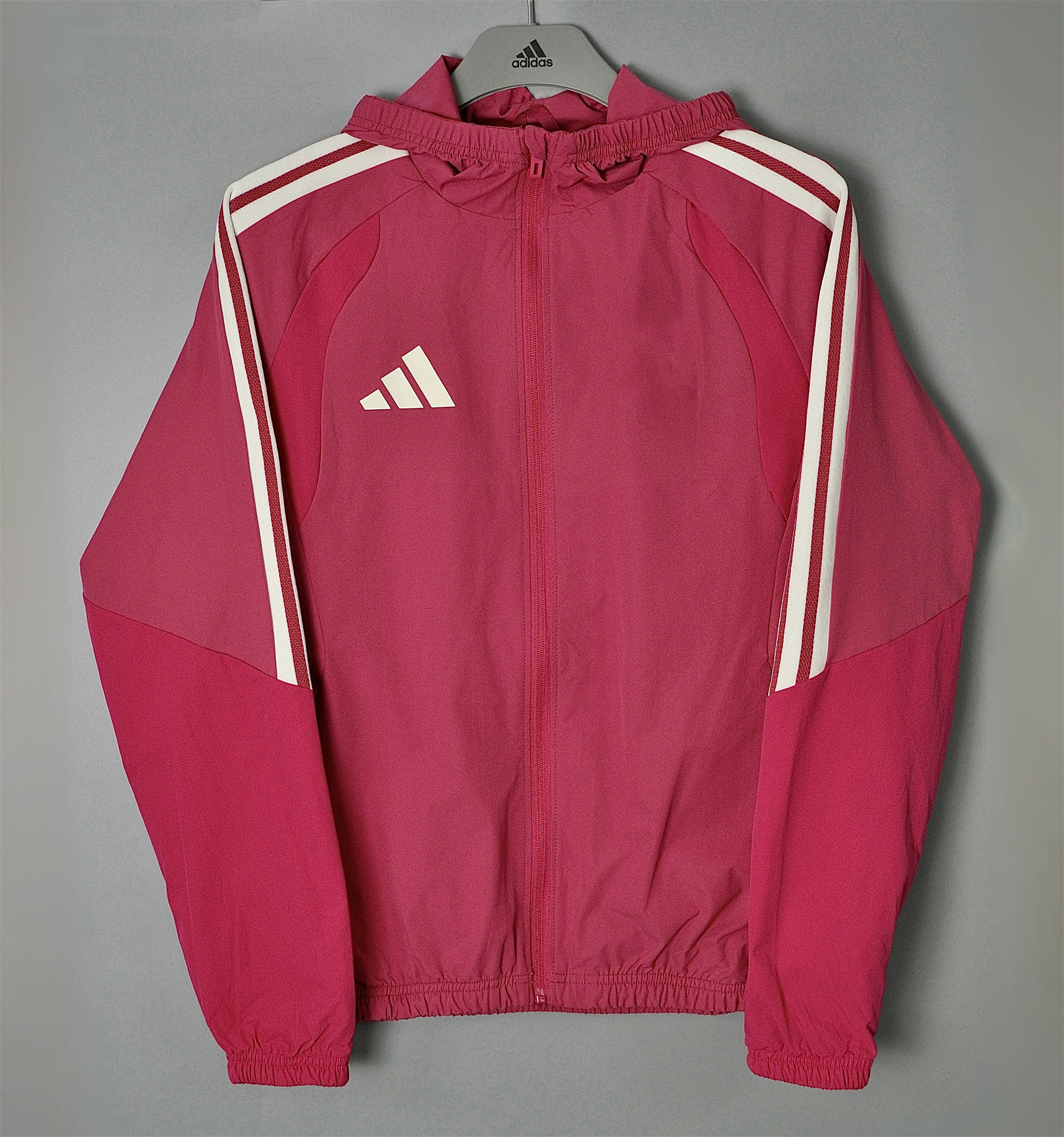 26/27 Adidas Fuchsia Hooded Windbreaker