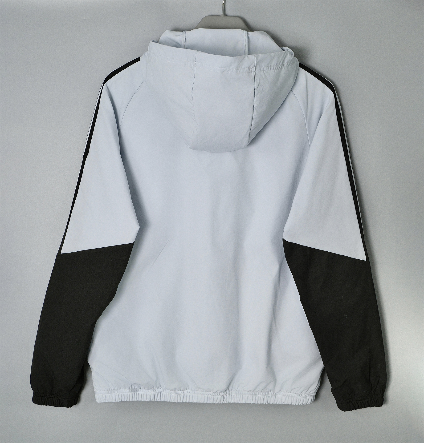 26/27 Adidas Light Grey Hooded Windbreaker