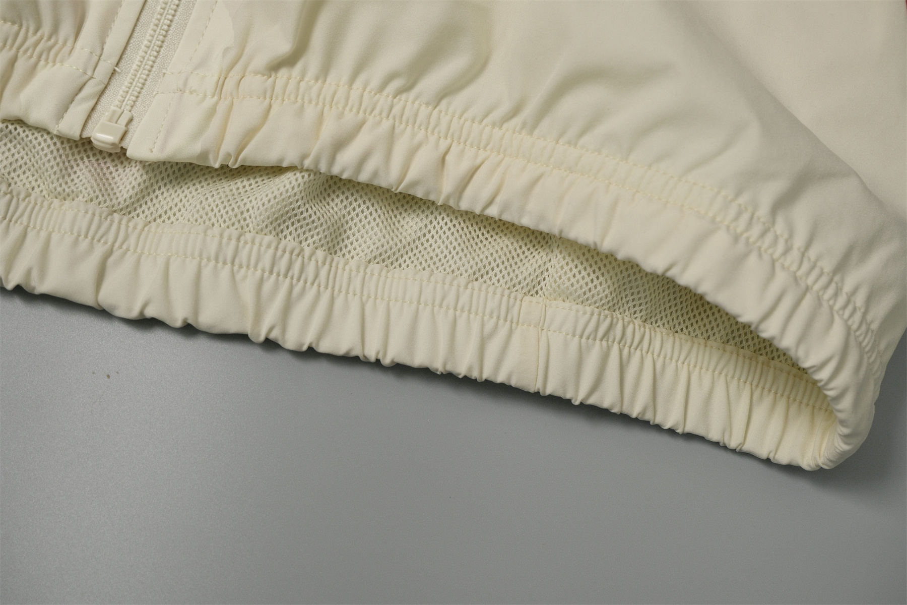 26/27 Adidas Beige Hooded Windbreaker