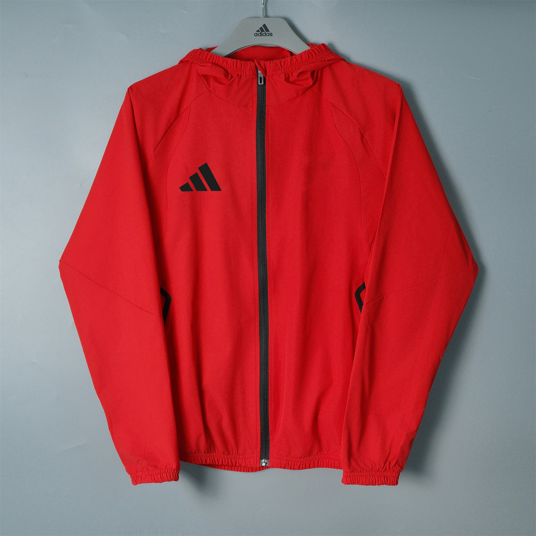 26/27 Adidas Red Hooded Windbreaker