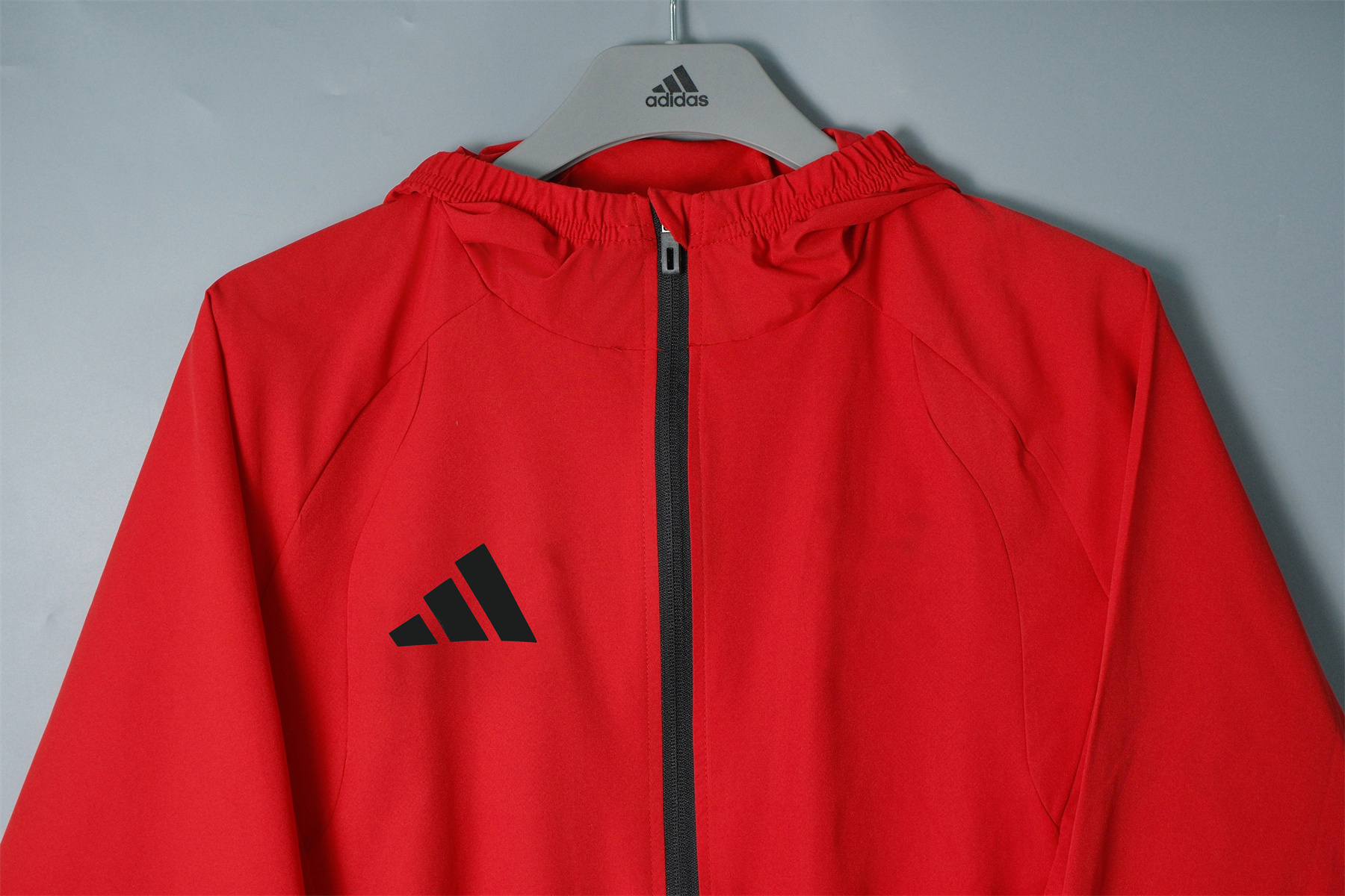 26/27 Adidas Red Hooded Windbreaker