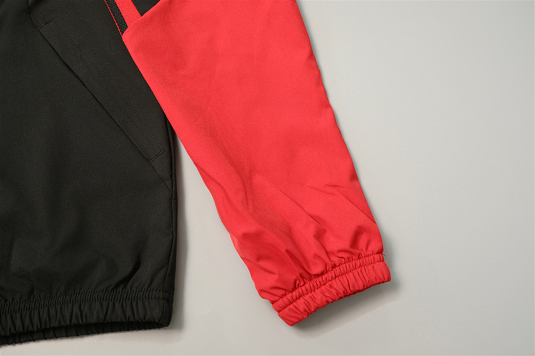 26/27 Adidas Black and Red Hooded Windbreaker