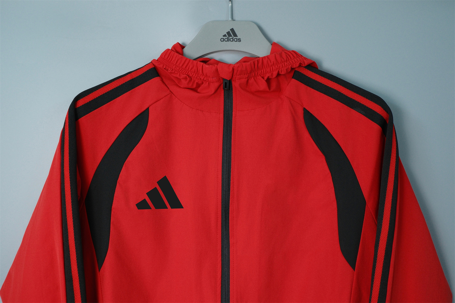 26/27 Adidas Red Hooded Windbreaker