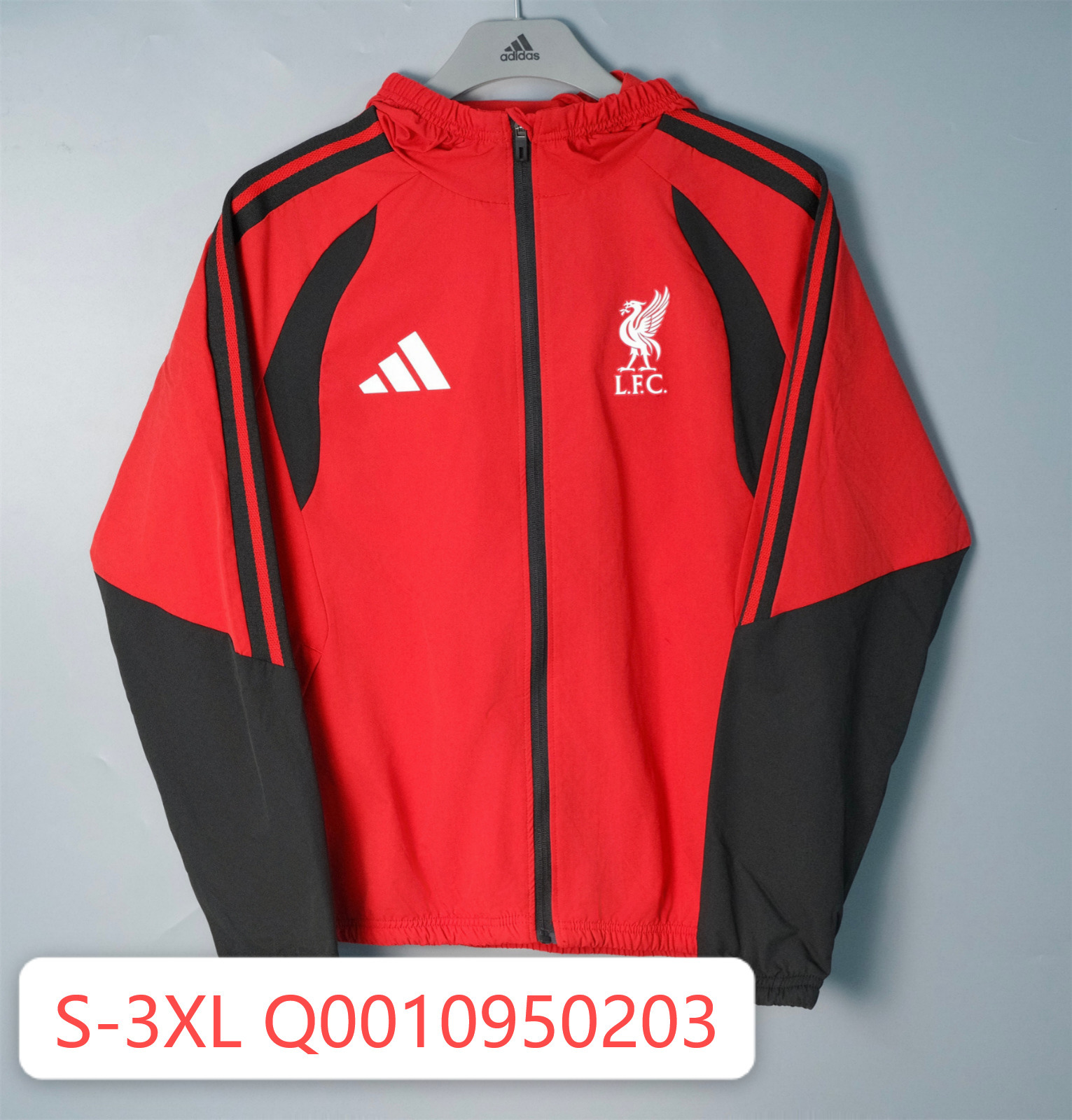 26/27 Liverpool Red Hooded Windbreaker