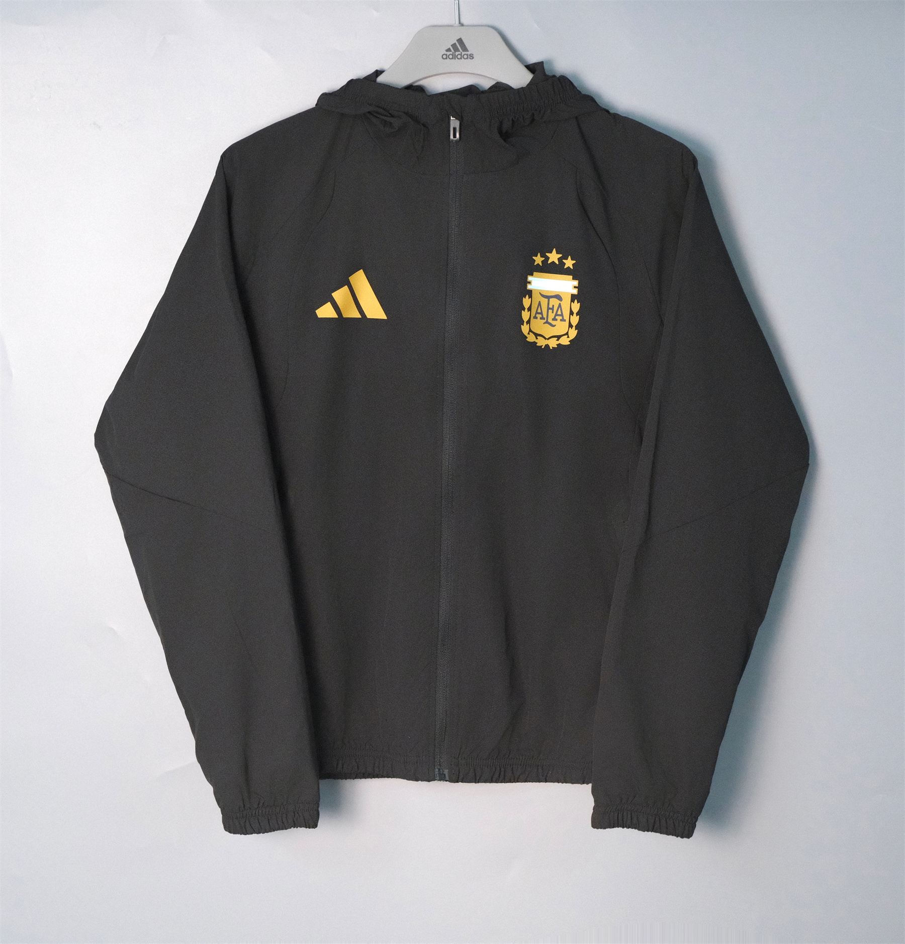 26/27 Argentina Black Hooded Windbreaker