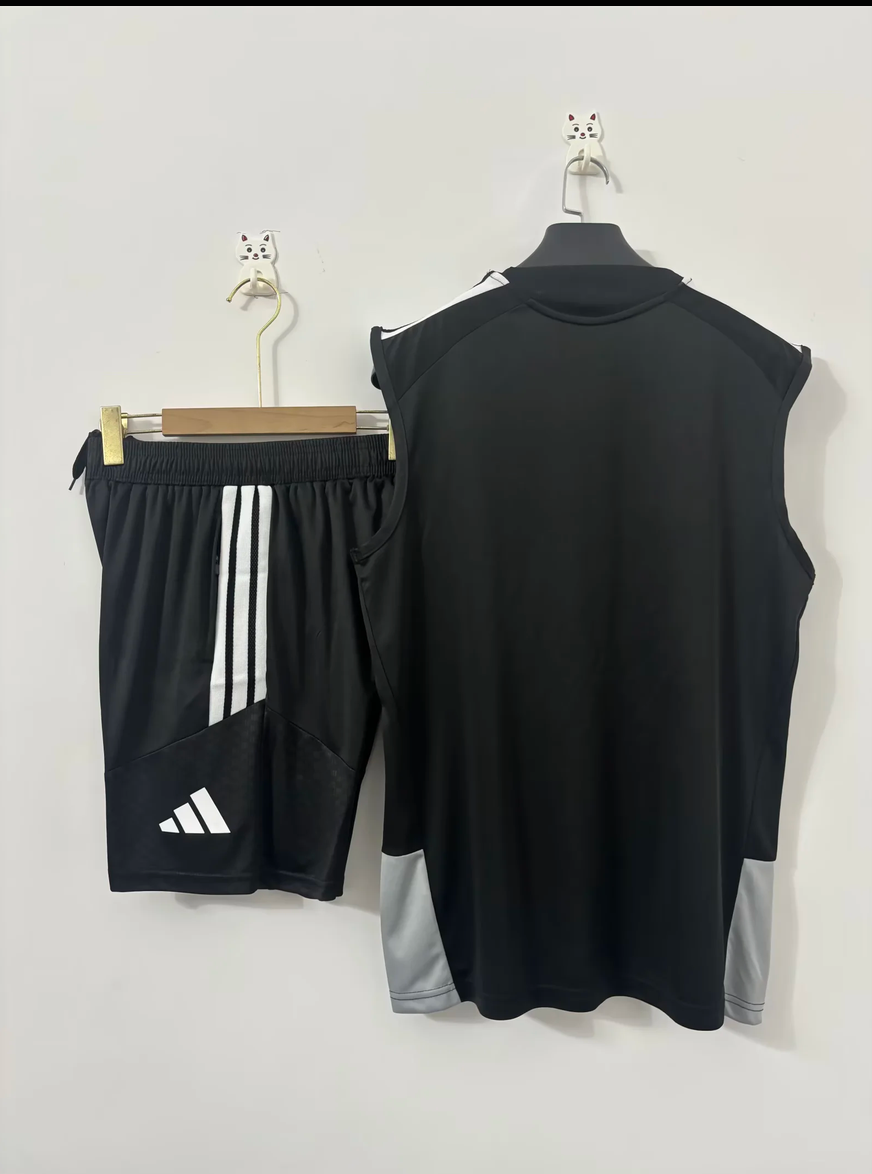 26/27 Jeddah Nacional Black Short-Sleeve Tracksuits