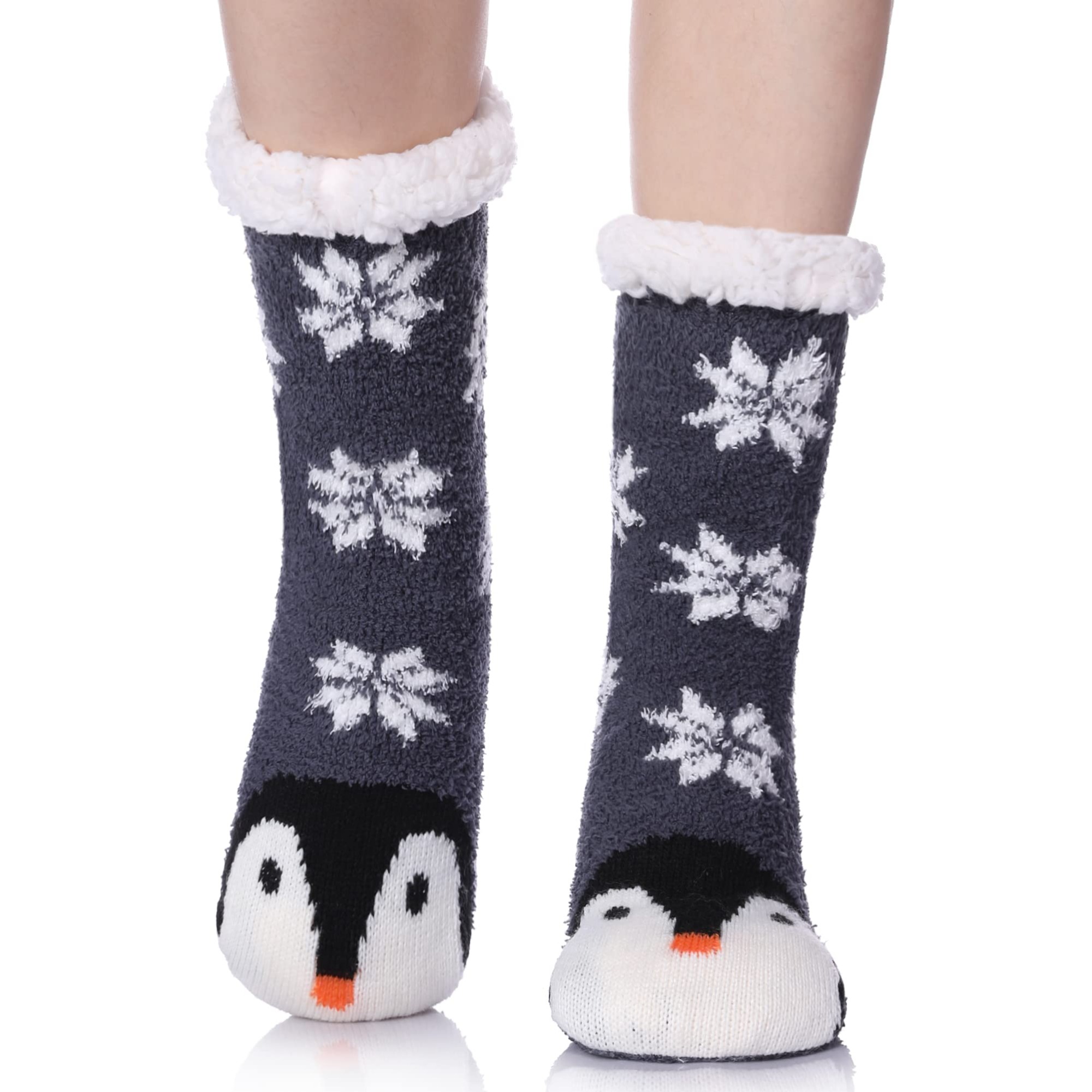 YFS-01 Slipper Socks with Grippers for Women Socks for Women Home Sleeping Winter Socks