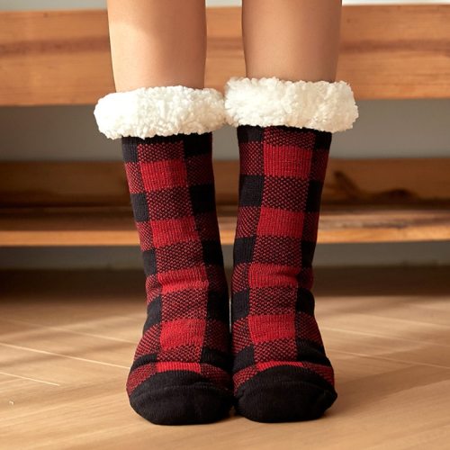YFS-03 Slipper Socks with Grippers for Women Socks for Women Home Sleeping Winter Socks