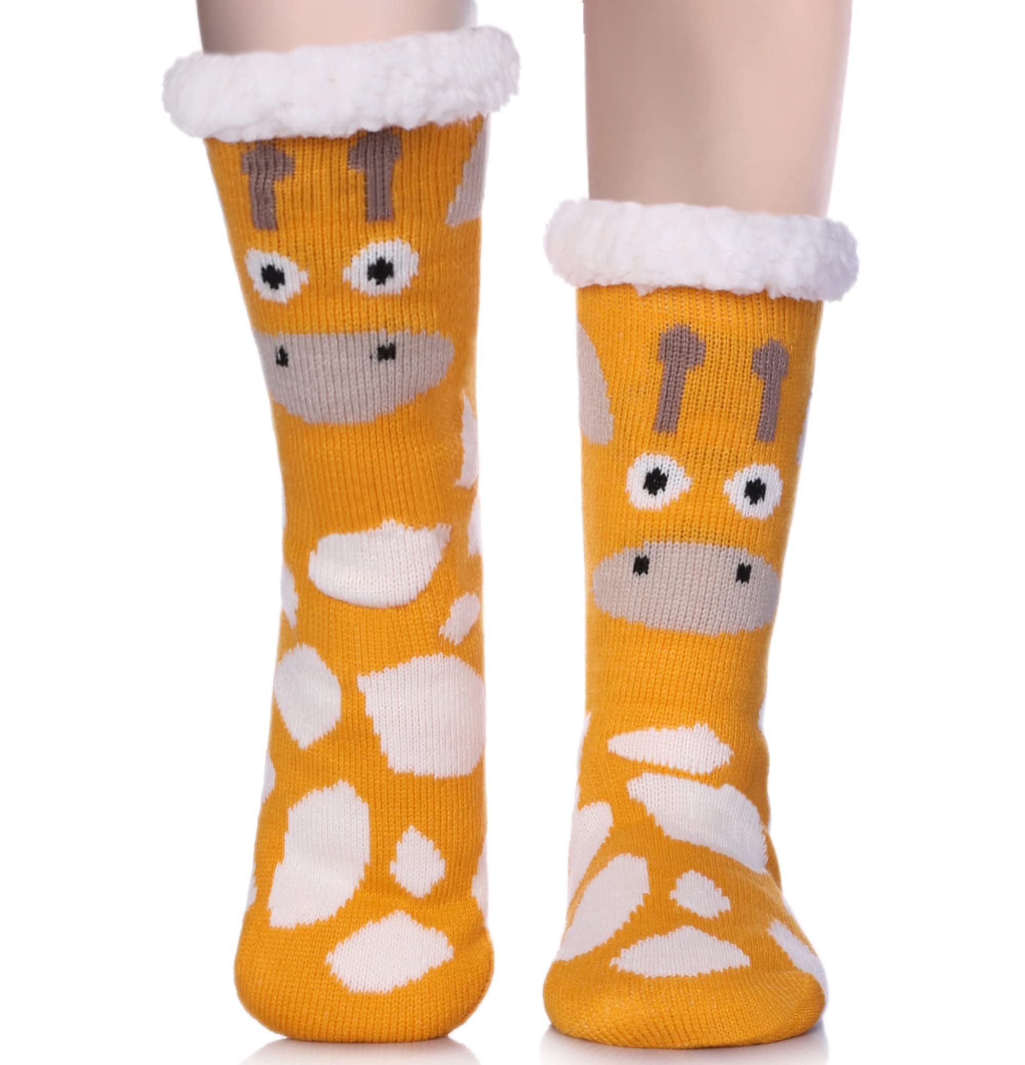 YFS-01 Slipper Socks with Grippers for Women Socks for Women Home Sleeping Winter Socks
