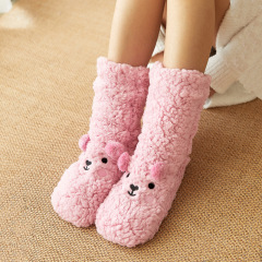 YFS-06 Slipper Socks with Grippers for Women Socks for Women Home Sleeping Winter Socks