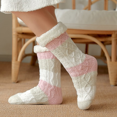 YFS-05 Slipper Socks with Grippers for Women Socks for Women Home Sleeping Winter Socks