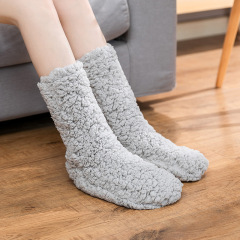 YFS-04 Slipper Socks with Grippers for Women Socks for Women Home Sleeping Winter Socks
