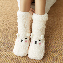 YFS-06 Slipper Socks with Grippers for Women Socks for Women Home Sleeping Winter Socks
