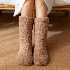 YFS-04 Slipper Socks with Grippers for Women Socks for Women Home Sleeping Winter Socks