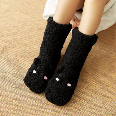 YFS-06 Slipper Socks with Grippers for Women Socks for Women Home Sleeping Winter Socks
