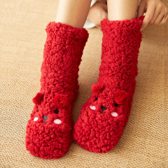 YFS-06 Slipper Socks with Grippers for Women Socks for Women Home Sleeping Winter Socks