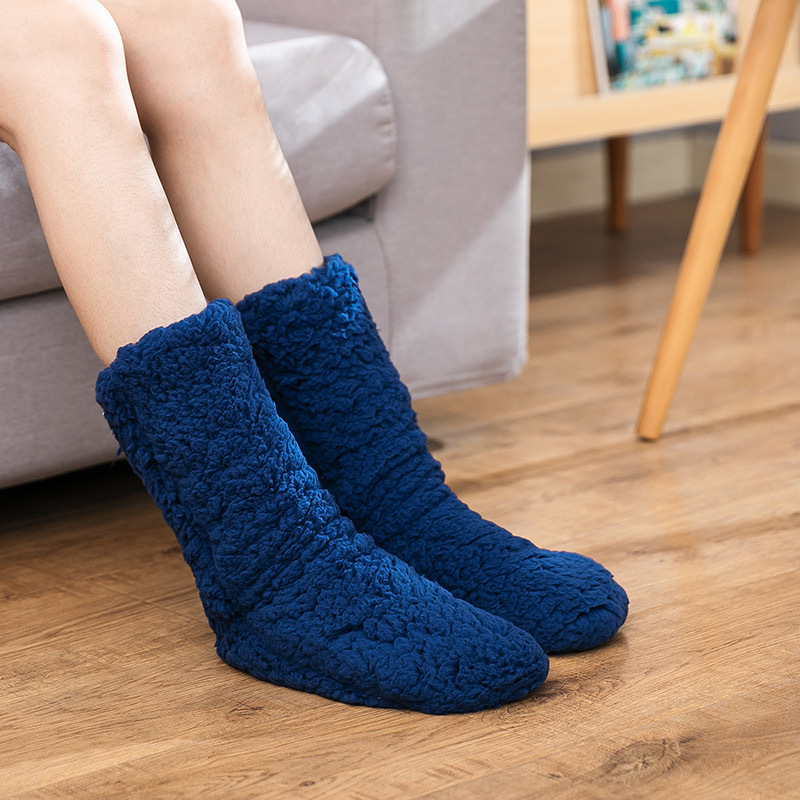 YFS-04 Slipper Socks with Grippers for Women Socks for Women Home Sleeping Winter Socks