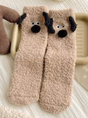 YFS-010 Slipper Socks with Grippers for Women Socks for Women Home Sleeping Winter Socks